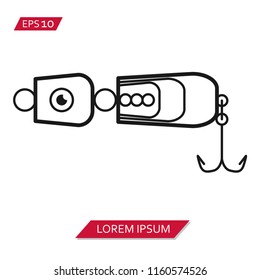 fishing tackle vector icon symbol