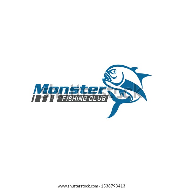 Fishing Team Club Logo Design Template Stock Vector (Royalty Free ...