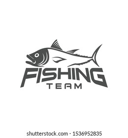 Fishing Team Outdoor Adventure Logo Design Stock Vector (Royalty Free ...