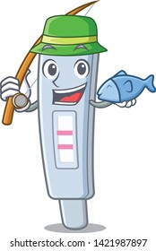 Fishing test pack in cartoon medicine cabinet