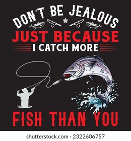fishing theme, slogan graphics, and illustrations with patches for t-shirts and other uses.