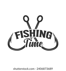 Fishing Time Quotes, Stylish Fishing Typography, Creative Fishing Design, Unique Fishing Typography Shirt, Trendy Typography for Anglers, Graphic Tee Design