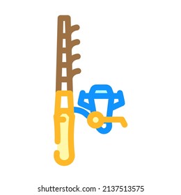 fishing tool color icon vector. fishing tool sign. isolated symbol illustration