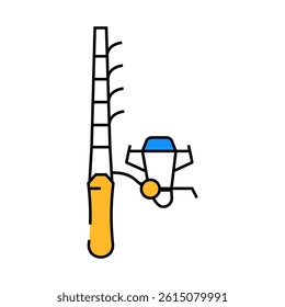 fishing tool line icon vector. fishing tool sign. isolated symbol illustration