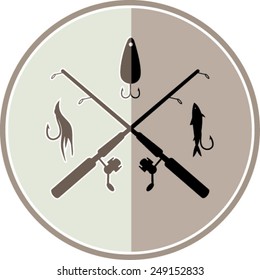 Fishing tools design , vector illustration