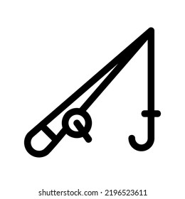 fishing tools icon or logo isolated sign symbol vector illustration - high quality black style vector icons
