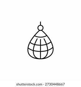 Fischerei-Tools-Symbol, Zeichen