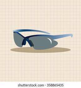 Fishing tools theme elements