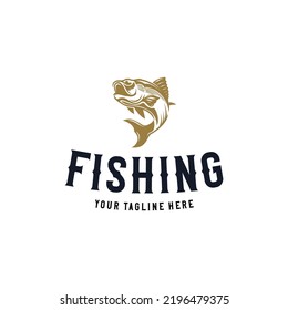 Fishing Tournament Logo Design Template Stock Vector (Royalty Free ...