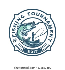 Fishing Tournament Logo Template