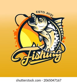 Fishing Tournament Logo Vector  Template 