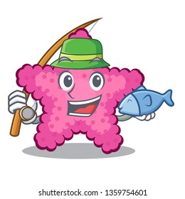 Fishing toy pink starfish the character table