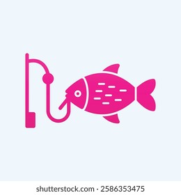 Fishing trendy art cute abstract vector illustration colorful useful design.eps