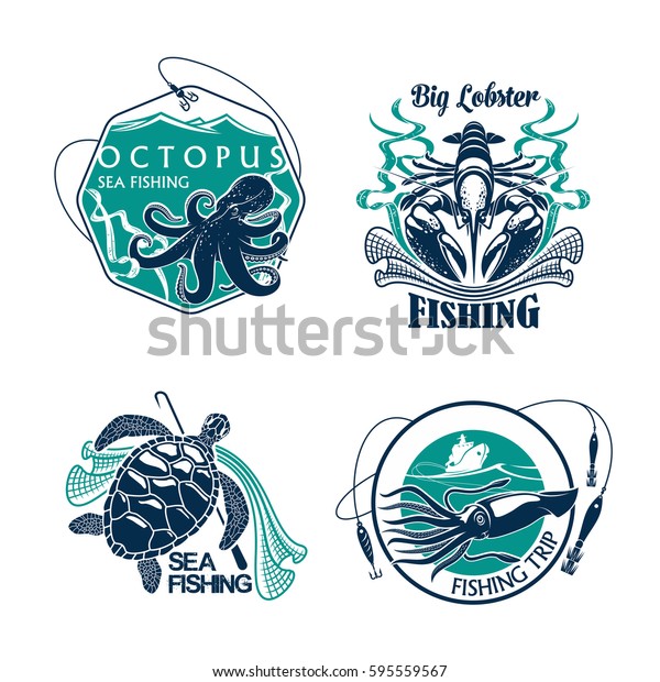 Download Fishing Trip Vector Icons Catch Fisher Stock Vector ...