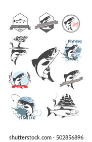 fishing trout set