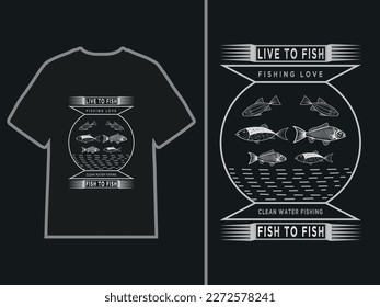 It is a fishing t-shirt design.