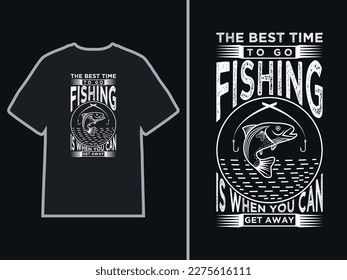 It is a fishing t-shirt design.