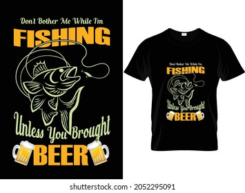 fishing t-shirt design.  Animal lover t-shirt design