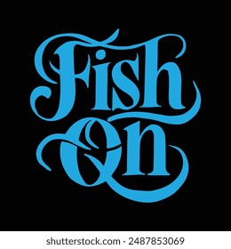 fishing t-shirt design for black color t-shirt