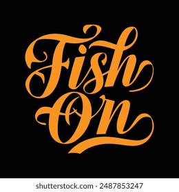 fishing t-shirt design for black color t-shirt