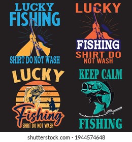 Fishing T-shirt Design Bundle, This Bundle is For Fishing Lovers