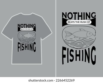 A fishing t-shirt design concept
