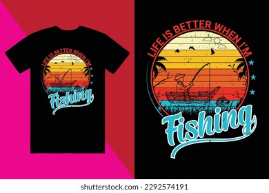 Fishing t-shirt design, custom t-shirt design, t-shirt design