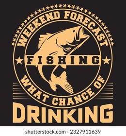 fishing t-shirt design, fishing elements, fish vector