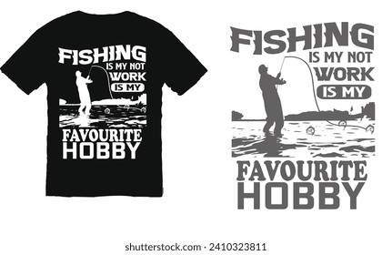 Fishing T-Shirt Design, Fish, Rod, Fishing Hok, Fish Design