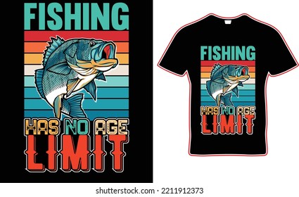 Fishing t-shirt design. Fishing is a hobby of people. fishing has no age limit t-shirt design. I love fishing.