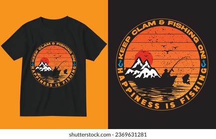 Fishing-T-Shirt-Design. Lehm weiter und fischen.
