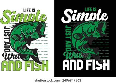 Fishing T-Shirt Design. I love fishing.