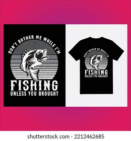 fishing t-shirt design for fishing lover