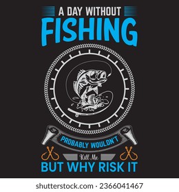Fishing t-shirt design for fishing lover