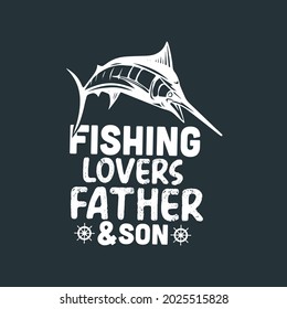 Diseñador de camisetas de pesca amante de la pesca padre e hijo compañero de vida