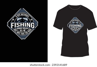 Fishing t-shirt design, fishing make me happy t-shirt design vintage T-shirt