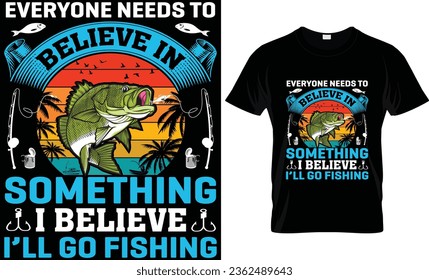 Fishing T-shirt Design. Fishing man shirt. 