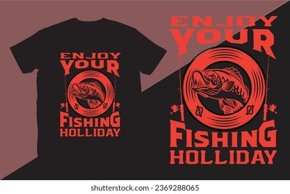 Fishing T-shirt Design ( out door ) t-shirt design