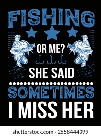 Fishing T-shirt Design for print