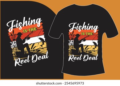 Fishing T-shirt design Print on demand