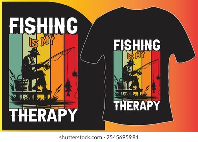 Fishing T-shirt design Print on demand