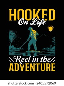 Fishing T-shirt Design, Fishing tee vector Design