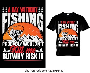 Fishing t-shirt design template for fishing lover