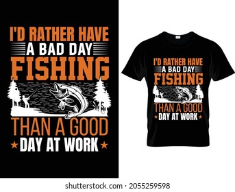 Fishing t-shirt design template for Fishing lover
