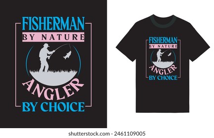 Fishing  t-shirt design template, Fishing Lover, Typography Design, T-shirt Tee Graphic