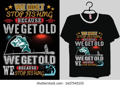Fishing T-shirt Design Template Vector And Fishing T-Shirt Design, Fish vector illustration.With Black color background. 