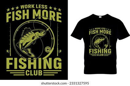 Fishing T-shirt Design and template vector