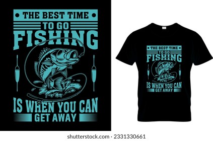 Fishing T-shirt Design and template vector