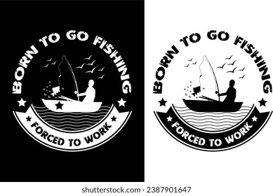 Fishing tshirt design template fishing vector design