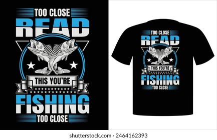 Fishing T-shirt Design Template Vector And Fishing T-Shirt Design, Fish vector illustration with black background, Fishing T shirt design, Unique And Colorful Fishing T shirt design, vector, templet